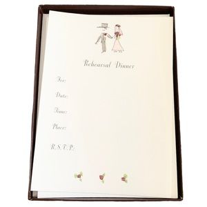 Set of 20 Papyrus Reception Dinner Invitations & Envelopes, Printable-New In Box